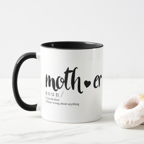 Mother Classic Mug _ Funny Mother Definition Mug