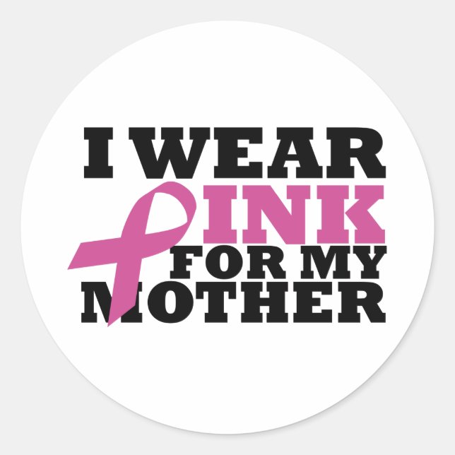 mother classic round sticker (Front)