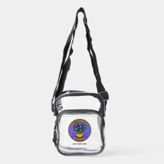 Mother Clear Stadium B Crossbody Bag (Front)