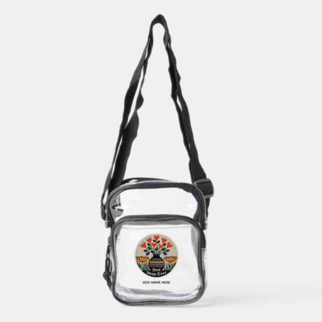 Mother Clear Stadium B Crossbody Bag (Front)