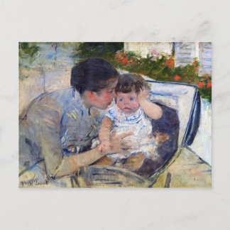 Mother Comforting the Baby, Mary Cassatt Postcard