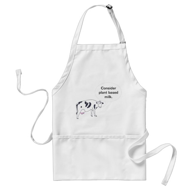 Mother Cow, Consider plant based milk, aprons (Front)
