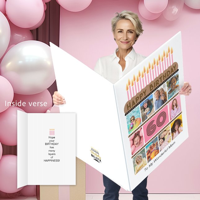Mother Custom Big 60th Birthday Card (Creator Uploaded)