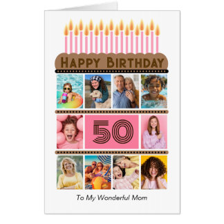 Mother Custom Big Birthday Card