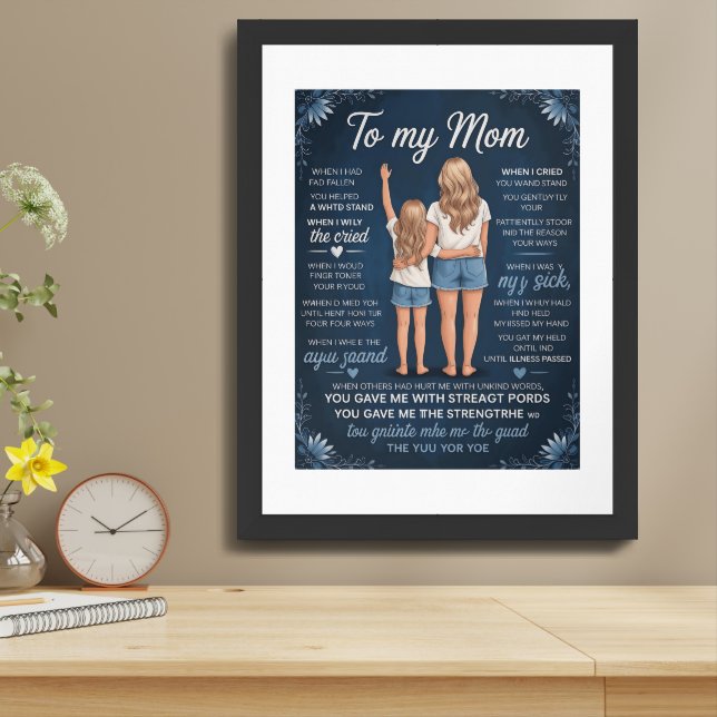Mother-Daughter Bond Art Print – Sentimental Blond (Table Top)