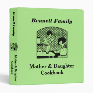 Mother & Daughter Cookbook Binder