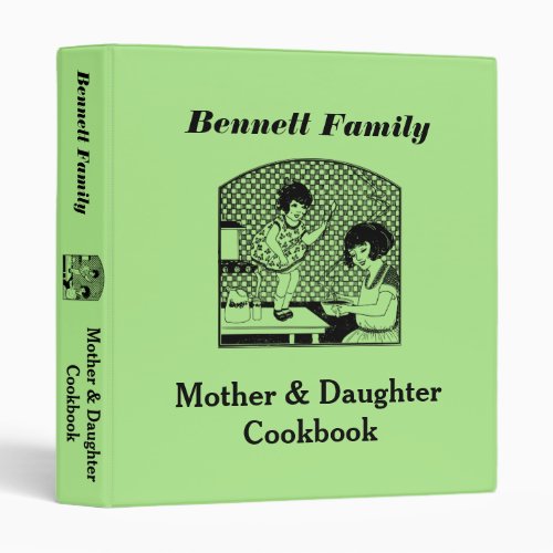 Mother  Daughter Cookbook Binder