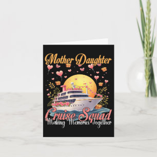 Mother Daughter Cruise Squad 2025 Funny Mom Girl V Card