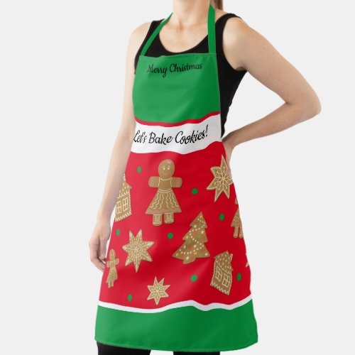 Mother Daughter Custom Gingerbread Christmas Apron