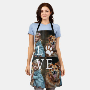 Mother Daughter Dog Love Custom Photo Apron