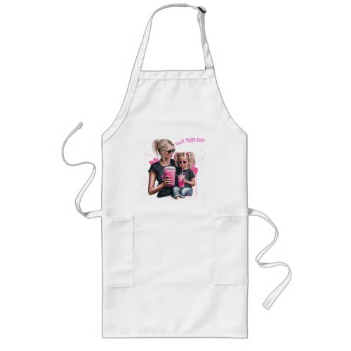 Mother_Daughter Duo Best Team Ever Long Apron