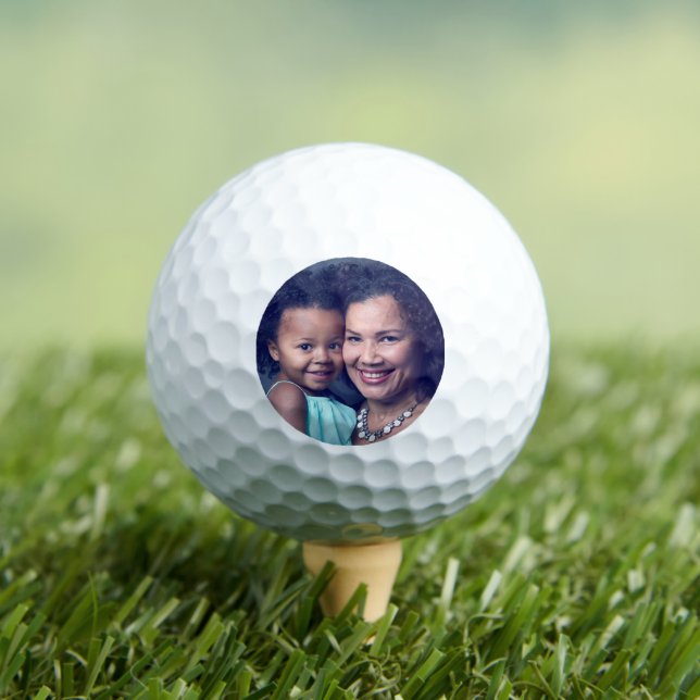 Mother Daughter Family Mom Dad Photo Personalize Golf Balls (Insitu Tee)