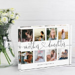 Mother Daughter Heart Script | Photo Grid Collage at Zazzle