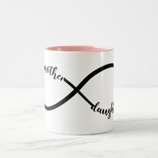 Mother Daughter Infinity Two-Tone Coffee Mug