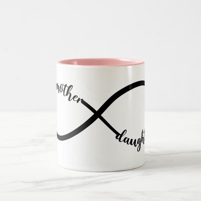 Mother Daughter Infinity Two-Tone Coffee Mug (Center)