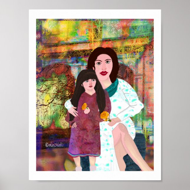 Mother & Daughter LeeMarie's Creative Design  Poster (Front)