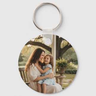 Mother daughter love photo mothers day family gift keychain