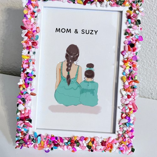 mother daughter mothers day poster