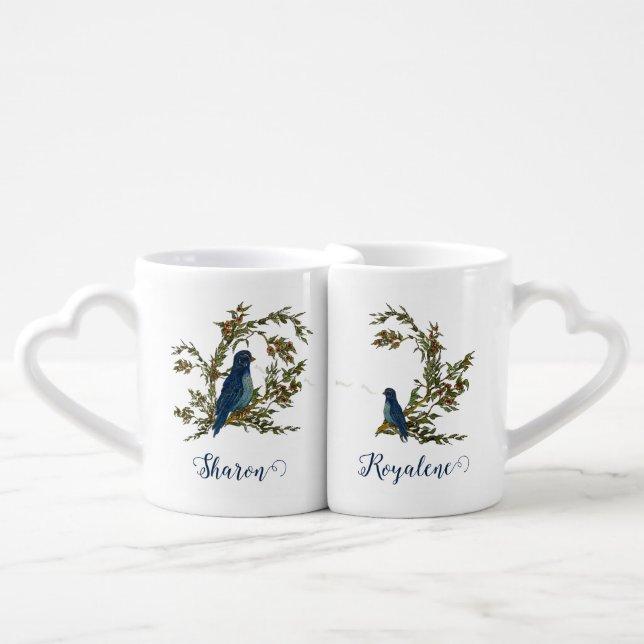 Mother & Daughter Personalized Nesting Mugs (Front Nesting)