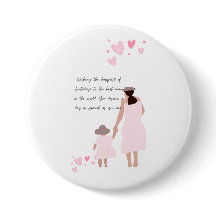 Mother & Daughter Pink Heart Silhouette