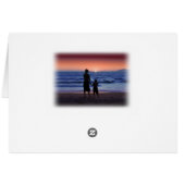 Mother Daughter Sunset Cards (Back Horizontal)