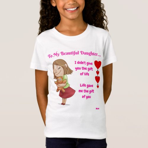 Mother Daughter T Shirt with Mother Daughter Quote