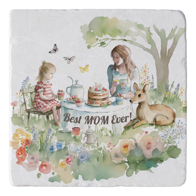 Mother Daughter Tea Party Trivet (Front)