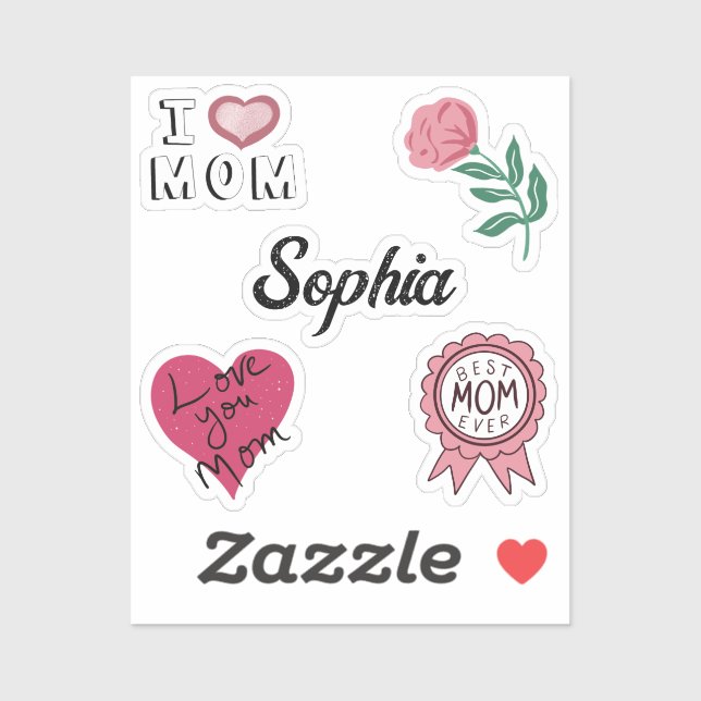 Mother Day Love Mom Pack Sticker (Sheet)