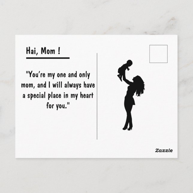 Mother Day Postcard (Back)