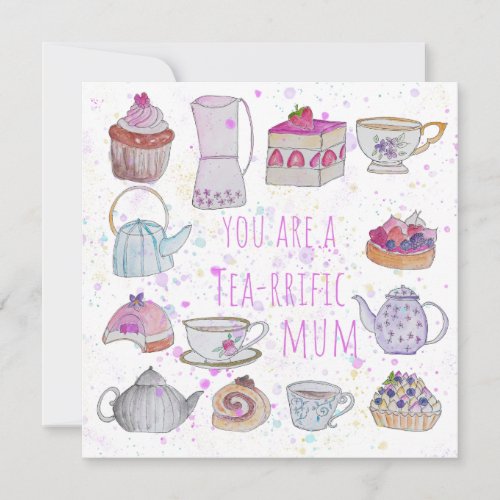 Mother day tea time card