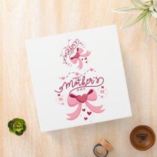 Mother Day Trendy Designed Apron 3 Ring Binder