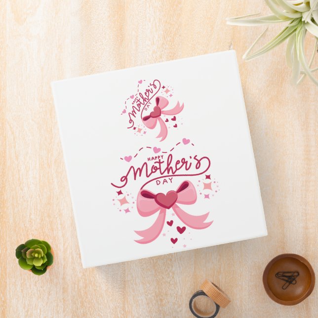 Mother Day Trendy Designed Apron 3 Ring Binder (In Situ)