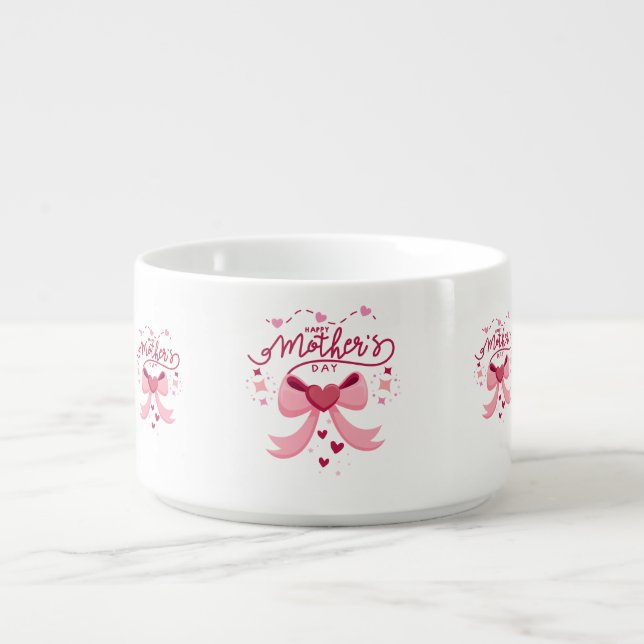 Mother Day Trendy Designed  Bowl (Center)