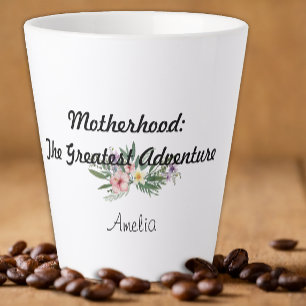 Mother day wildflower Gratitude Latte Mug