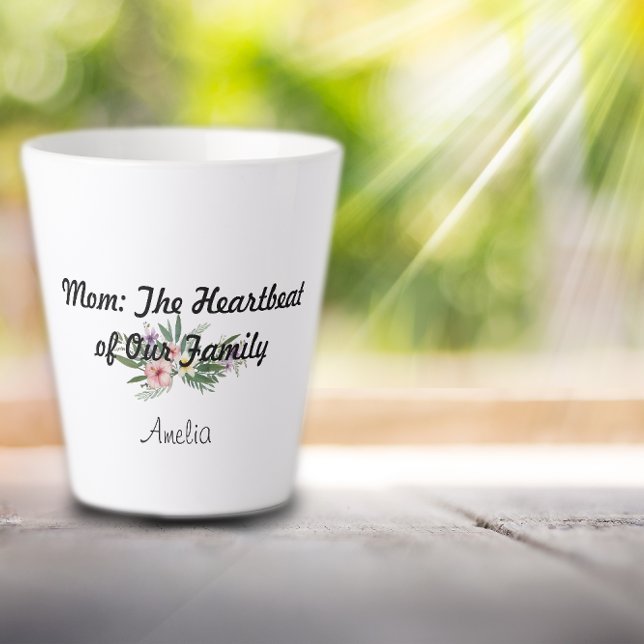 Mother day wildflower Gratitude Latte Mug (Creator Uploaded)