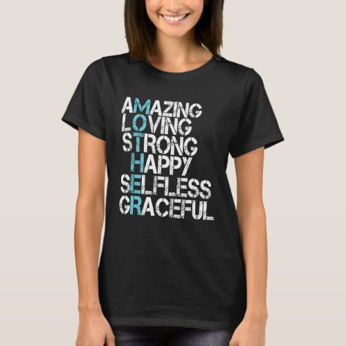 Mother Definition Amazing Loving Strong Happy Moth T_Shirt