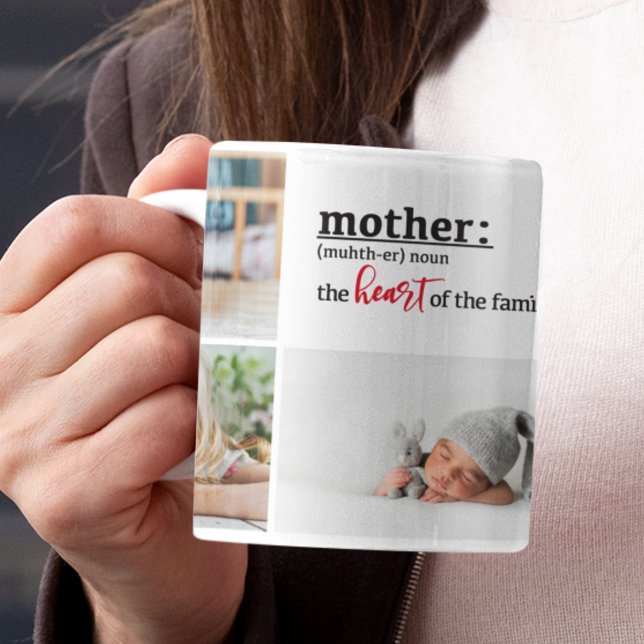Mother definition heart of the family 5 photo coffee mug (Creator Uploaded)