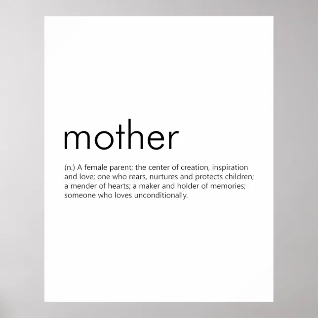 MOTHER DEFINITION AND MEANING visual data 8