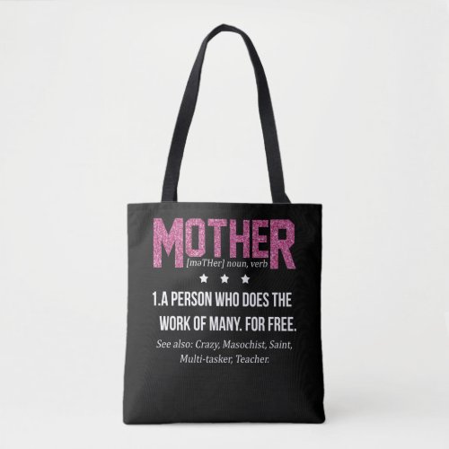 Mother Definition Mothers Day Tote Bag