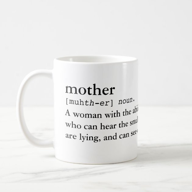 Mother Dictionary Definition Mug Mother's Day Mum Gift Personalised Coffee White 