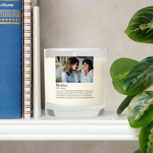 Mother Definition Photo Scented Candle