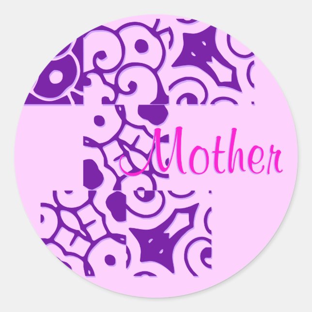 Mother Designer Name Sticker (Front)