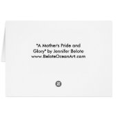 Mother dolphin and calf cards (Back Horizontal)