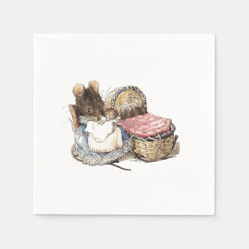 Mother Dormouse and her Child Paper Napkins