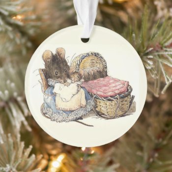 Mother Dormouse And Her Children Christmas Ornament by kidslife at Zazzle