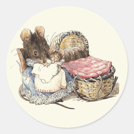 Mother Dormouse Babysitter Stickers