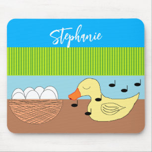 Mother Duck Singing to Her Eggs Mouse Pad