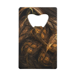 Mother Earth Abstract Art Credit Card Bottle Opener