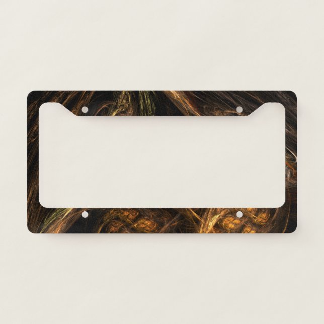 Mother Earth Abstract Art License Plate Frame (Front)
