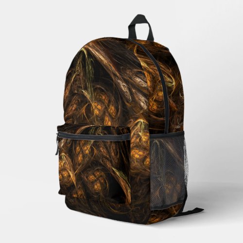 Mother Earth Abstract Art Printed Backpack